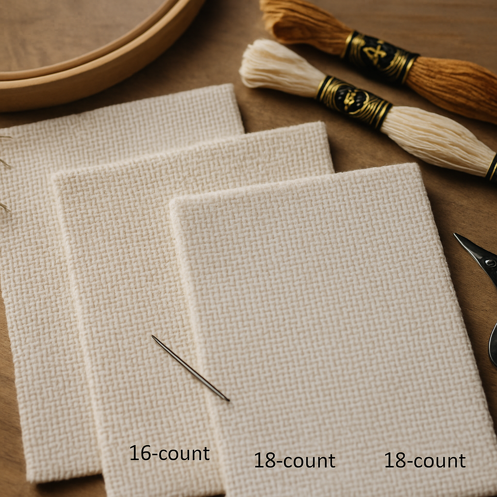 Aida 14 vs 16 vs 18: The Complete Cross-Stitch Fabric Count Guide