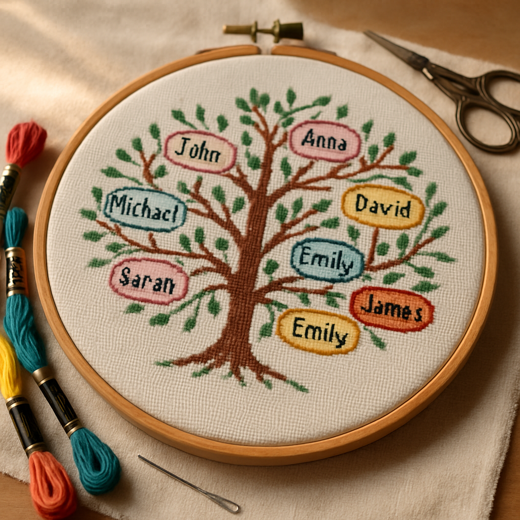 Cross-Stitch Family Tree Patterns: How to Design a Custom One