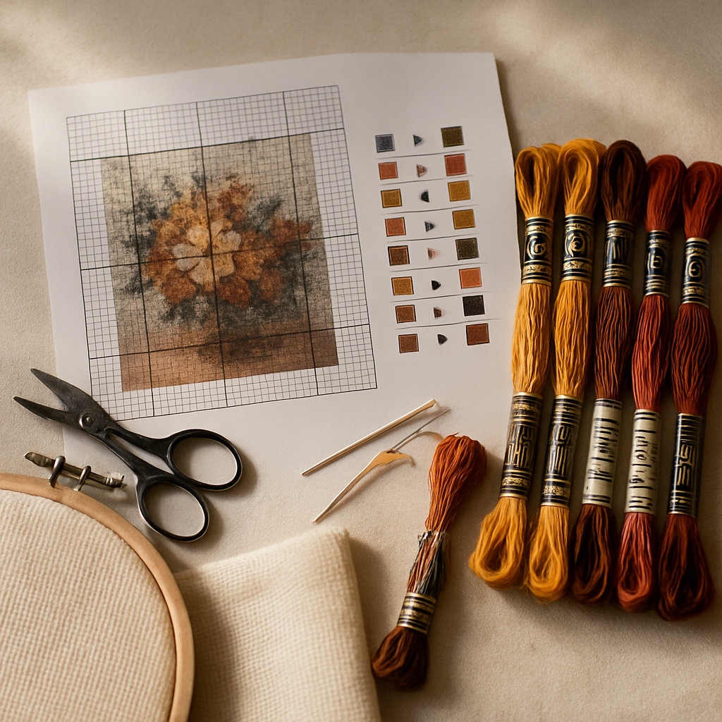 Pattern generator: automatic, photo-in / chart-out