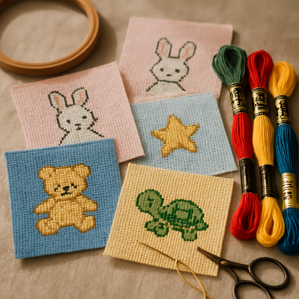 What makes a cross-stitch pattern kid-friendly
