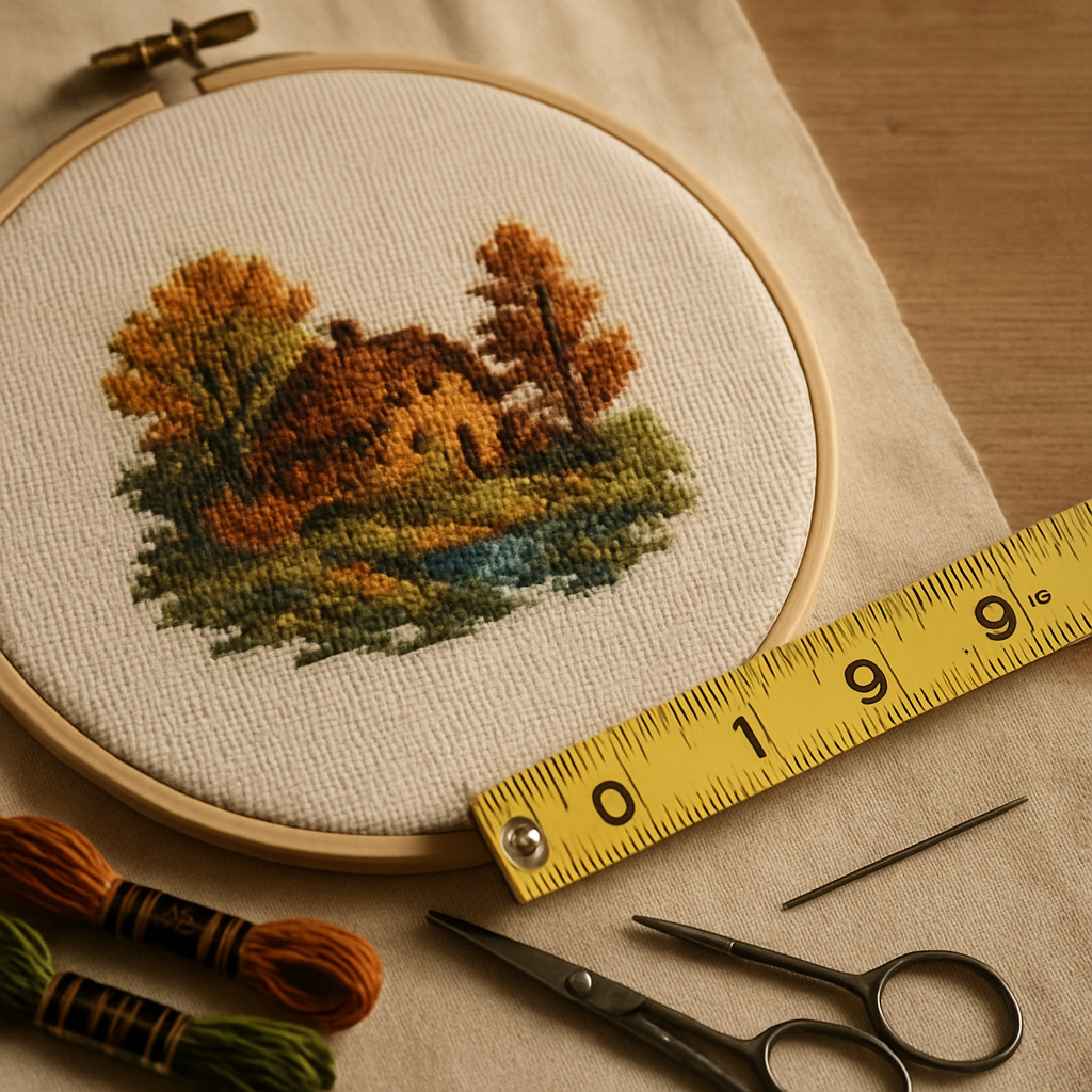 Cross-Stitch Stitch Count to Inches Calculator (Formula, Tables & Examples)