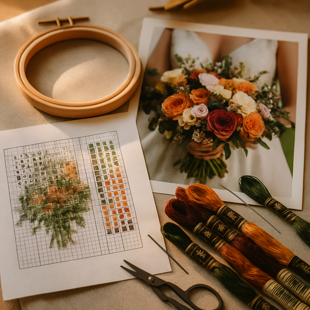 Turning the photo into a stitchable pattern
