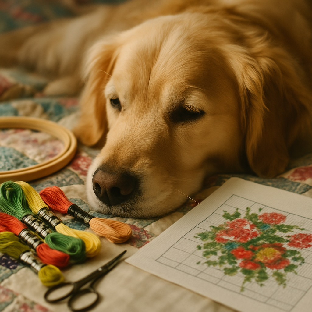 What makes a great pet photo for cross stitch